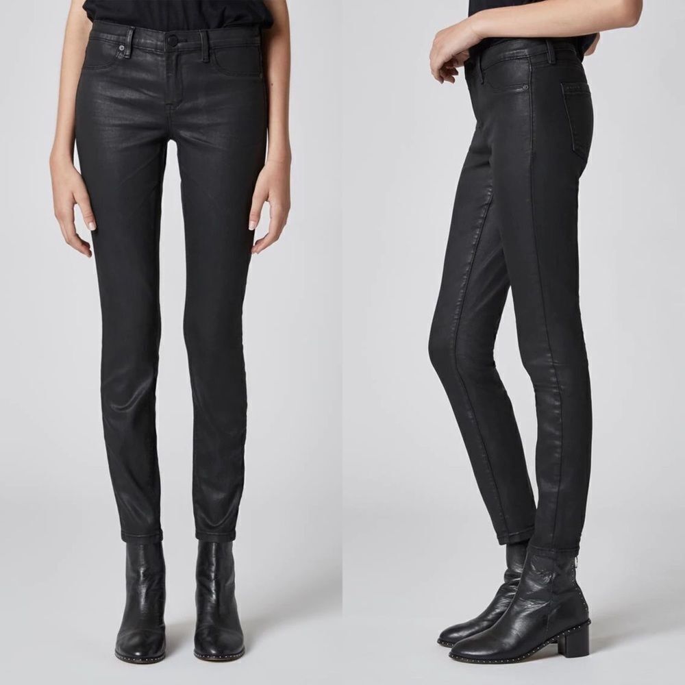 Blank NYC The Mercer Coated Super Skinny in Spartacus Black 25